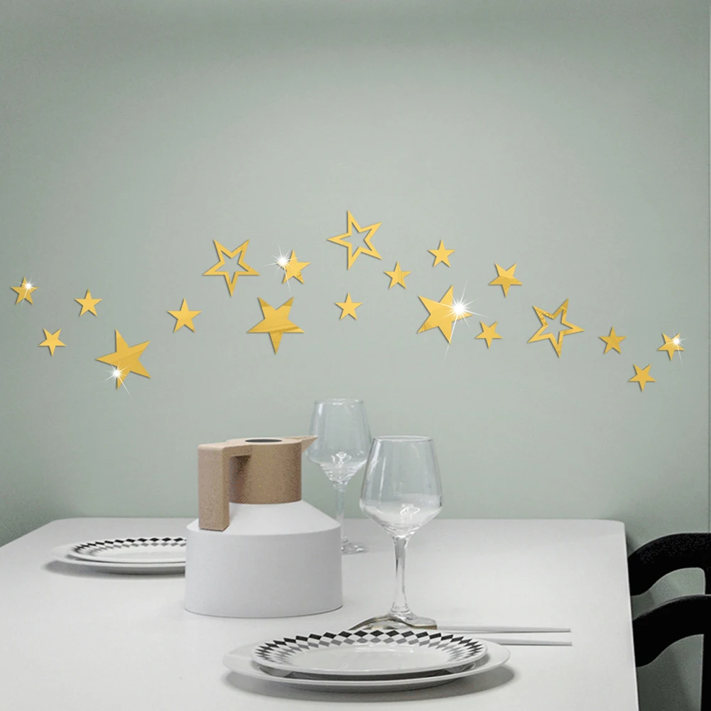 تصميم جذاب لديكور المنزل وديكور الحفلات وملصقات حائط أكريليك وملصقات حائط مزخرفة سهلة الاستخدام ومقاومة للبهتان #5