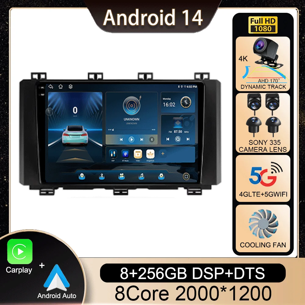 

Android 14 Carplay Auto Car Radio For Seat Ateca Cupra 2016-2021 WIFI+4G Multimedia Video Player Navigation GPS 2 din DVD Stereo