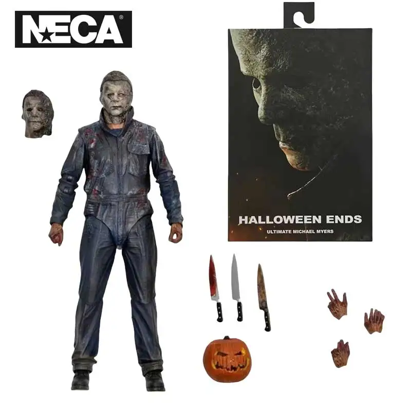 NECA 60651 Spielzeug Halloween Ends Ultimate Michael Myers 7'' Actionfigur Original Anime Puppe Modell Figura Sammlung Geschenk 18 cm