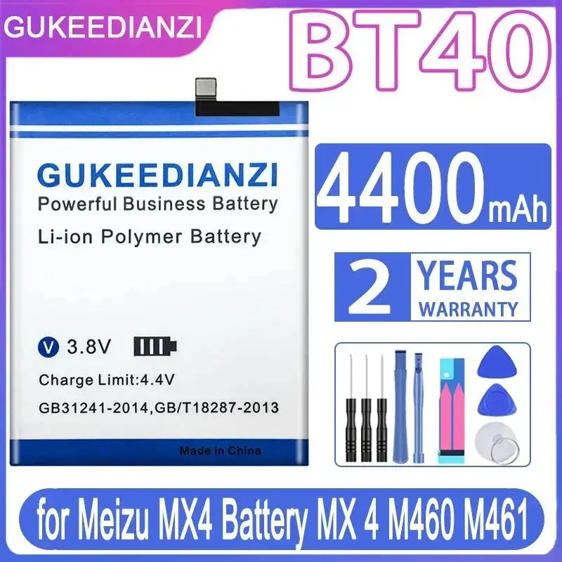For Meizu MX4 M460 M461 BT40 Mobile Phone Battery Reliable Replacement 4400mAh