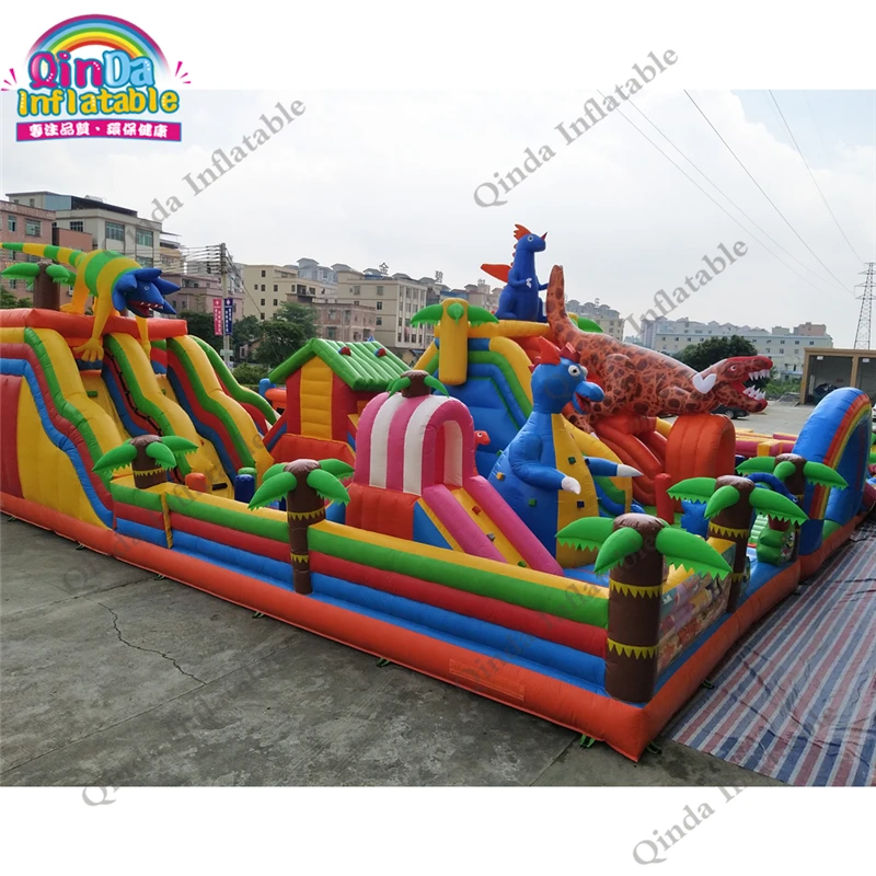 20*15M Large Bouncy Castle For Kids Inflatable Jumping Castle Bounce Fun City Free LOGO Printing Trampolines