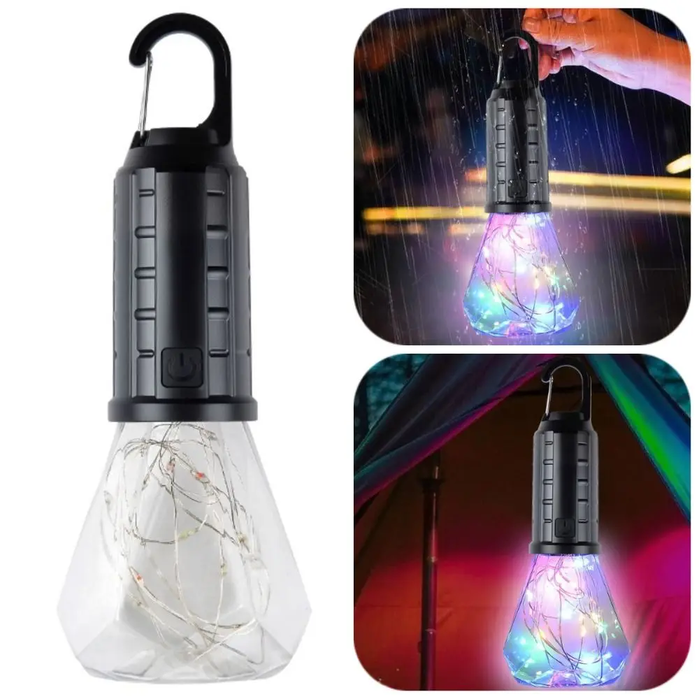 

Waterproof LED Camping Light Retro Dimmable Colorful Atmosphere Lamp Portable Rechargeable LED Bulbs Lamp Outdoor Adventure