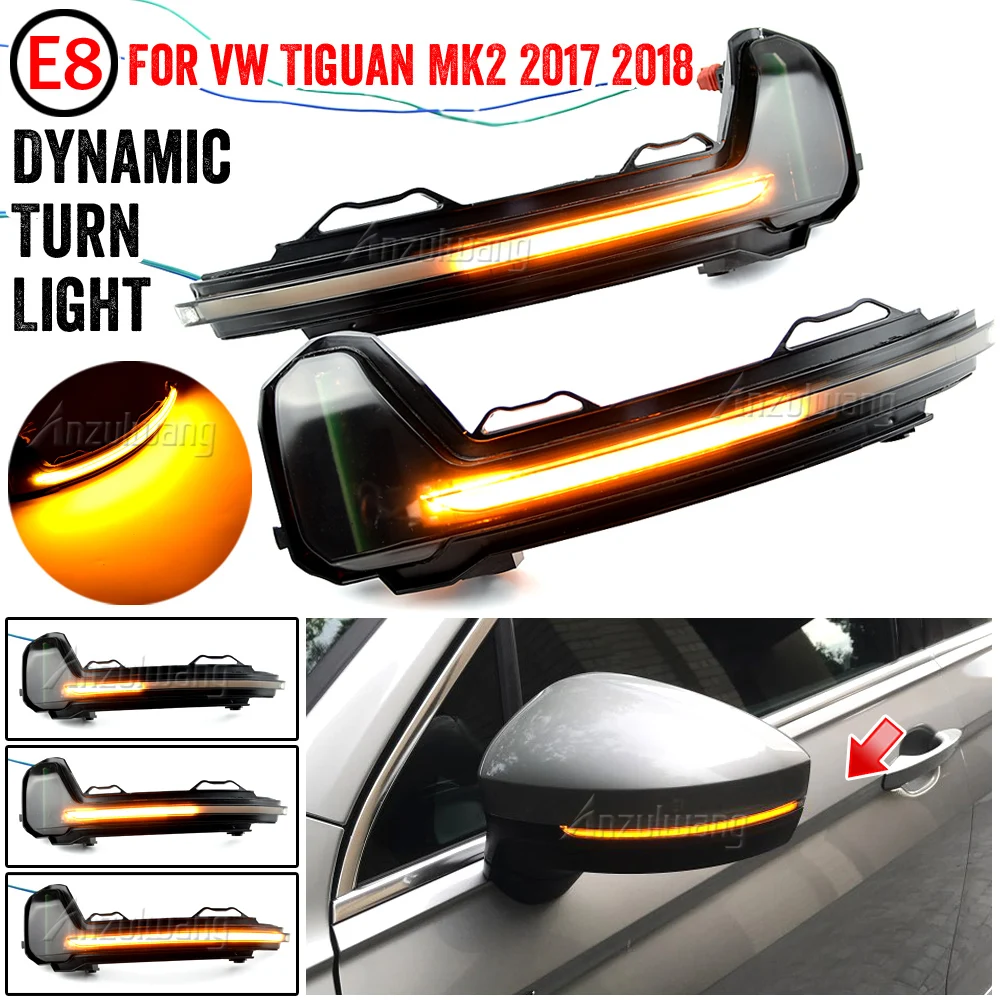 

Dynamic Mirror for Volkswagen Tiguan MK2 II R 5N for VW light LED Blinker Turn Signal 2017 2018