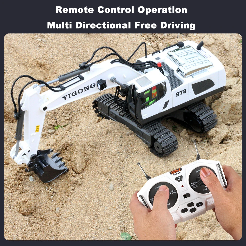 Remote Control Engineering Car Excavator Bulldozer Dump Truck Toy Rc Car For Children Birthday Gifts