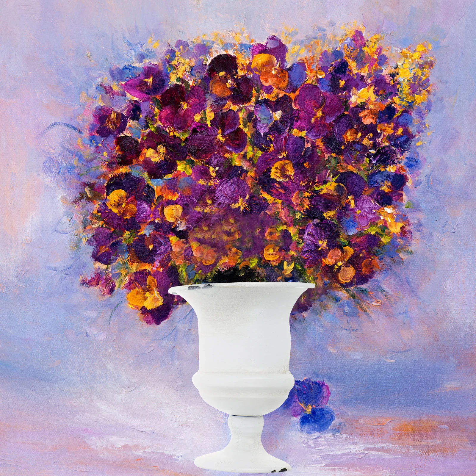 

Pastoral Style Flower Vessel Fake Charm Oil Vase Elegant Rustic Decor Drawing Idea Artistic Craft Home Office