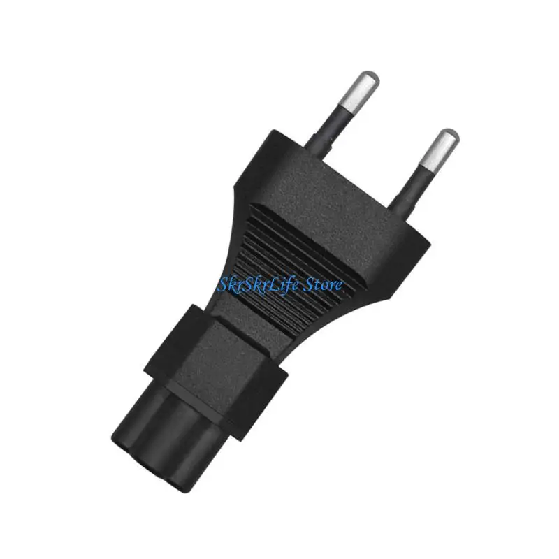 

E65E EU to IEC320 C5/C7 Power Converter,European standard to C5/c7 Conversion Plugs EU 2 Prong Plugs Adapter