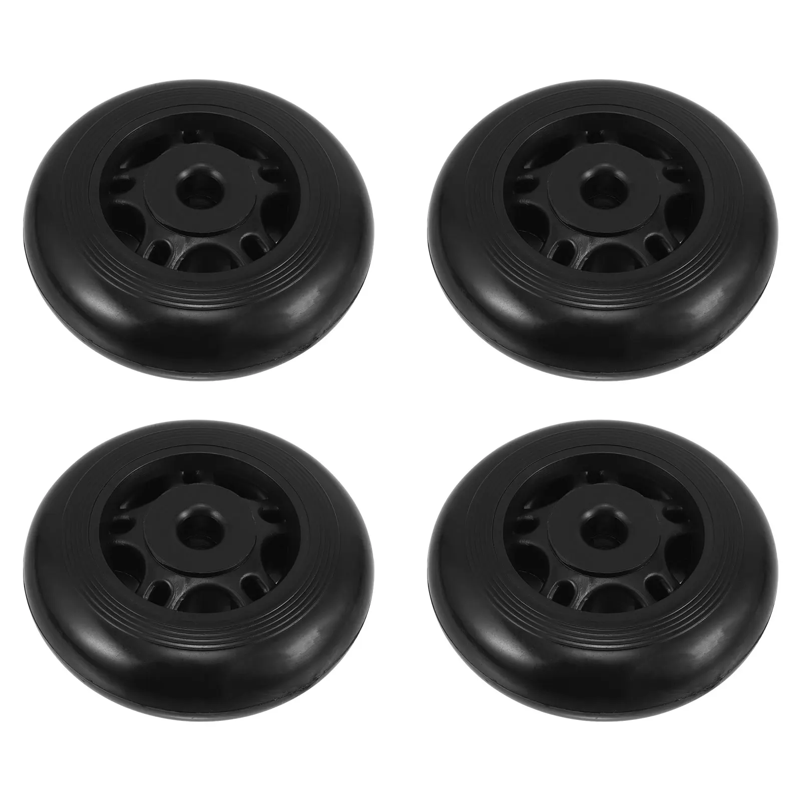 

4 Pcs Fitness Equipment Accessories Durable Exercise Wheel Gym Roller Smooth Movement Replaceable Black Home Gyms Treadmill