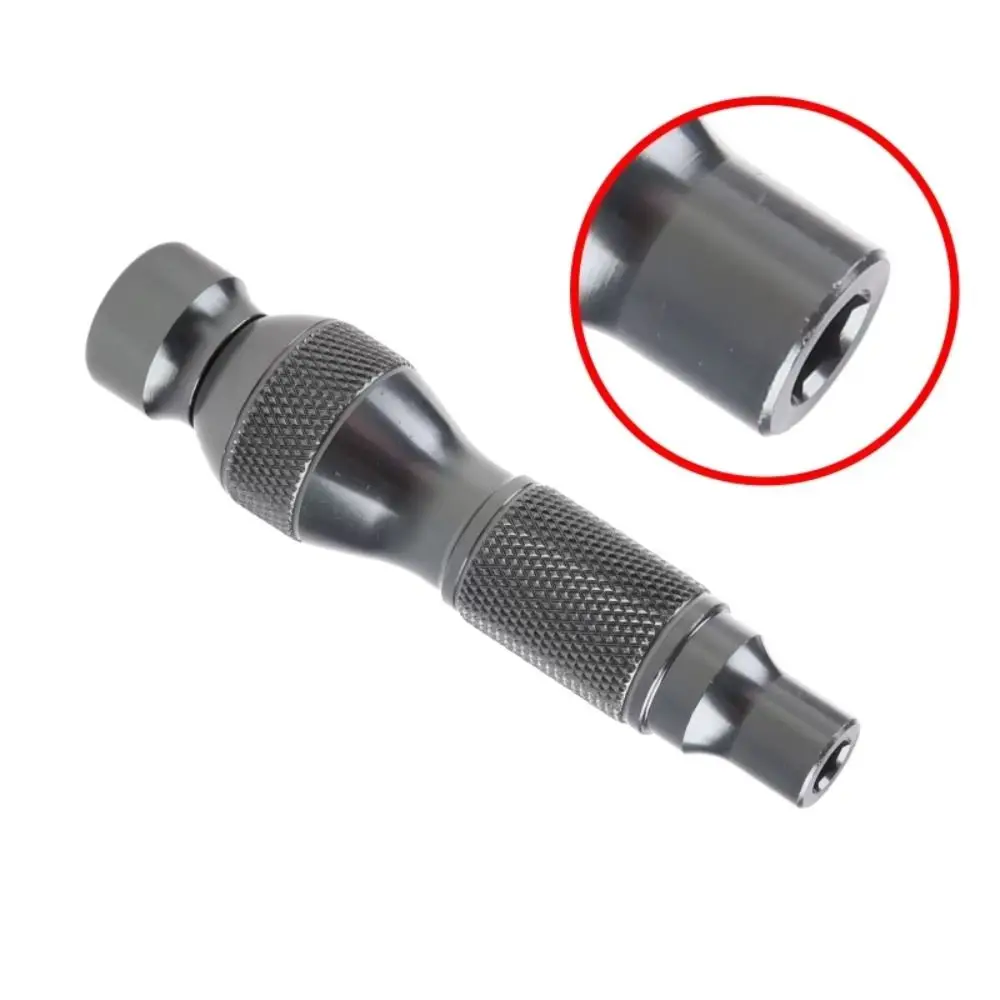 Liga de alumínio 6.35mm bits titular hastes de extensão ergonômicas mini chave de fenda bits barra de retenção resistente durável 6.35mm hex haste bit