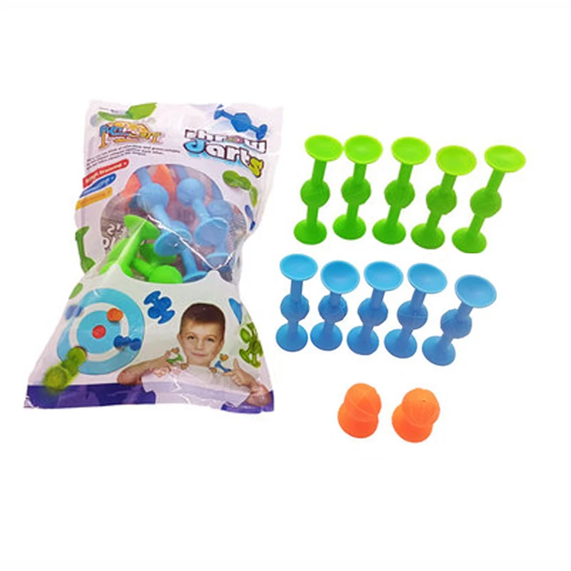 Saugnapf-Spielzeug, weiches Dart-Set, Bausteine Pop-Sauger-Spielzeug, Zappelspielzeug für Kinder, interaktives Eltern-Kind-Spiel – Detail 3