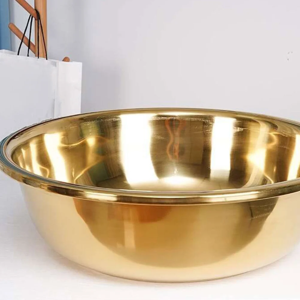 Basin Stainless Steel Seasoning Metal Mixing Bowl Sink Basket Vintage Bowls Multi-use Prep Vegetable Washing