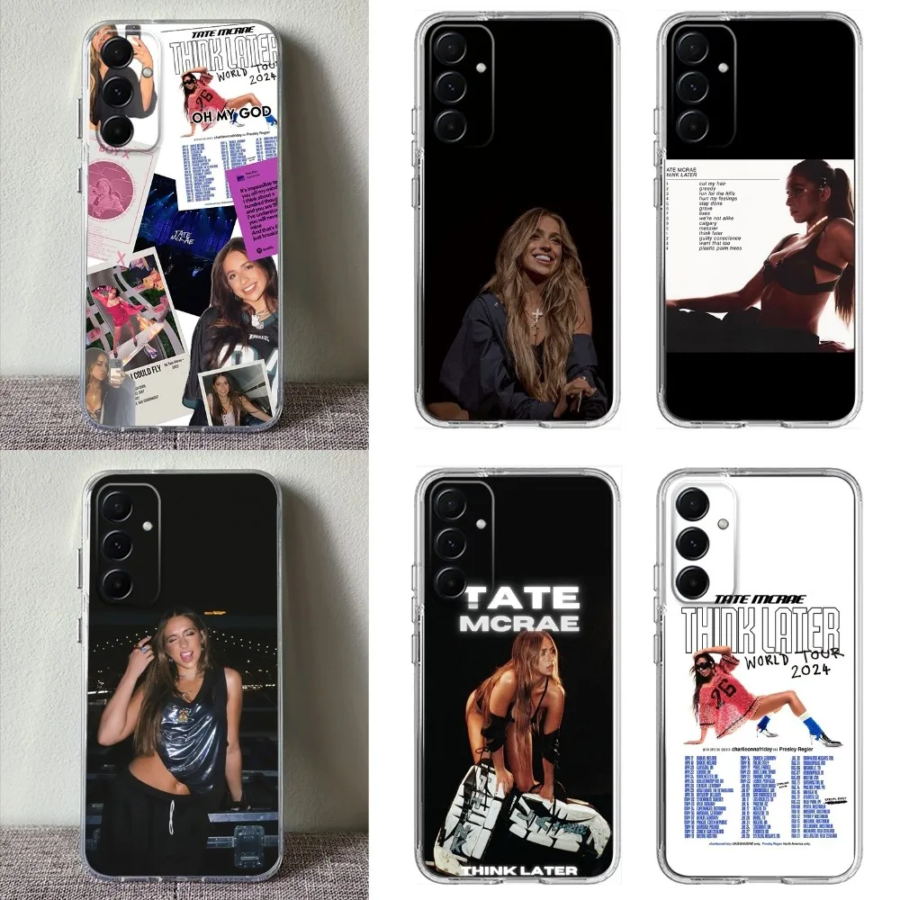 

Singer Tate McRaes Phone Case Clear Phone Case For Samsung A71,70,52, 50, 40,31,A50,30S,21S Transparent Back Cover