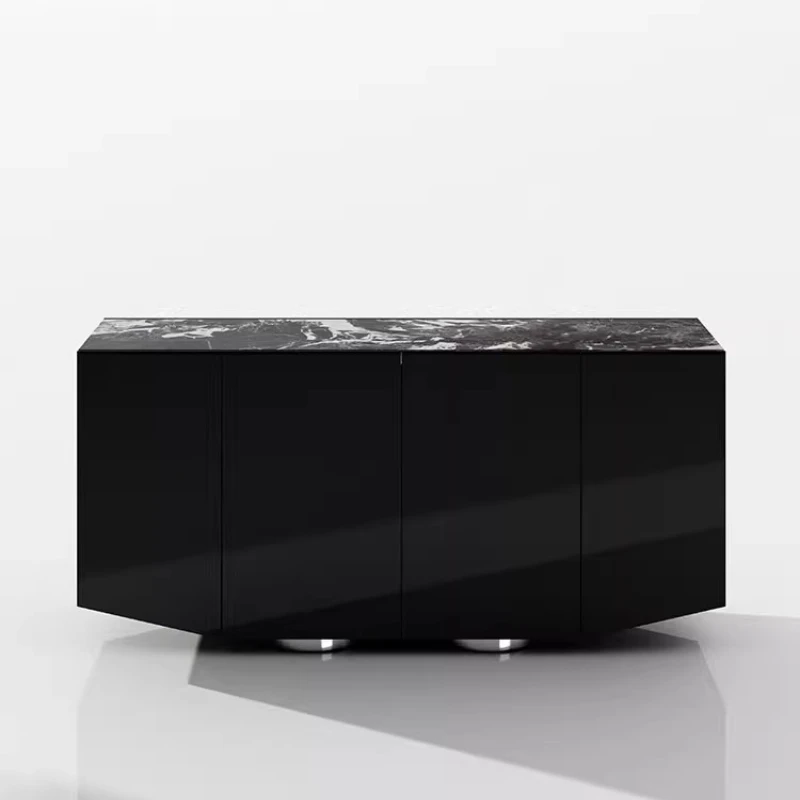 Armario de almacenamiento moderno de lujo de 200x40x90cm, armario multiusos para sala de estar de mediados de siglo, muebles de madera para hogar