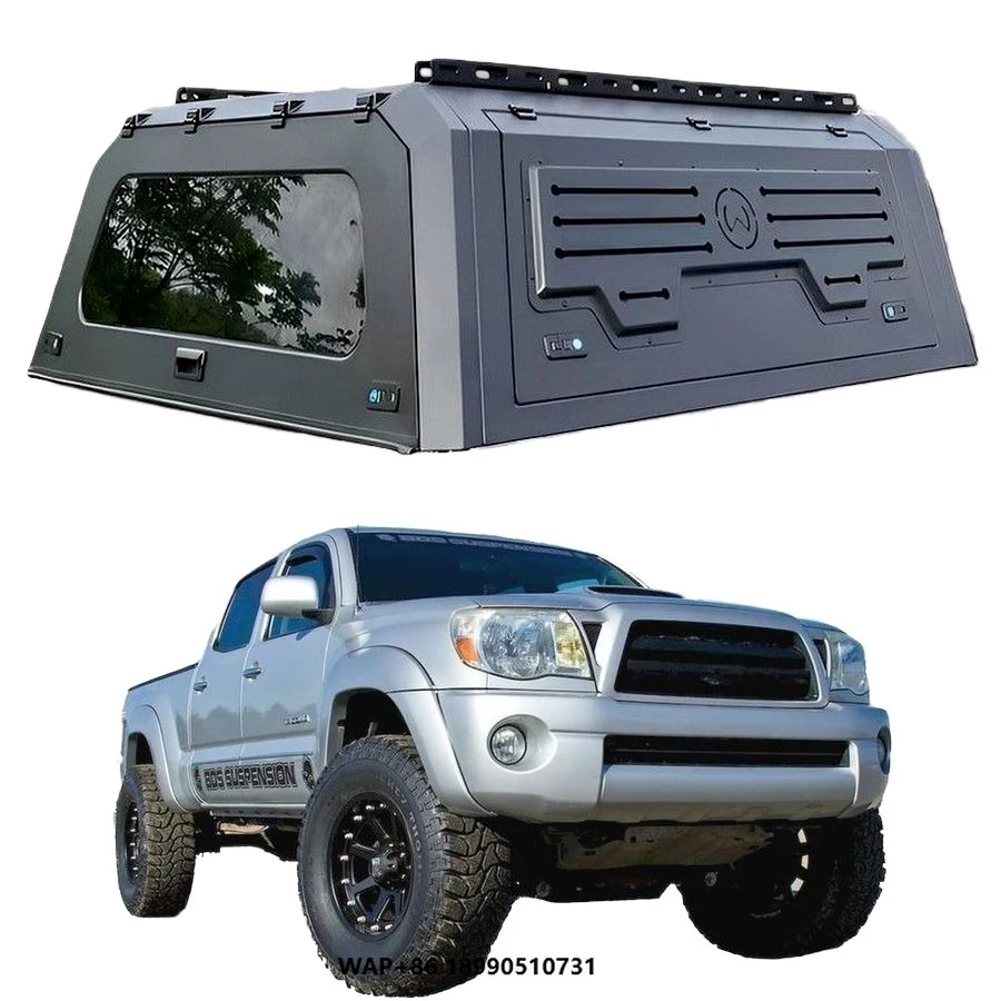 

Triton Aluminum Pickup Truck Bed Canopy Exterior Accessory for TACOMA F150 NP300 MAZDA NISSAN AMAROK ISUZU