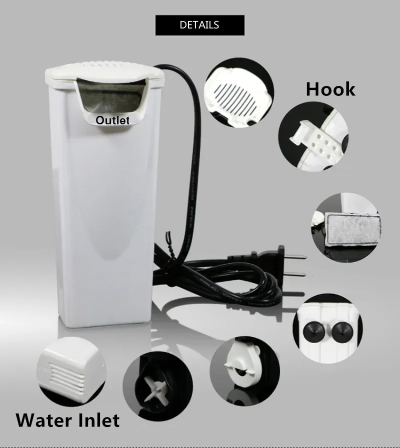 Waterfall Aquarium Filter Pump Turtle Fish Tank Low Water Level Filter Oxygen Pump Fish Turtle Reptile Supply