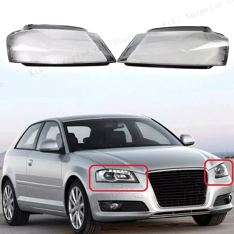 

For Audi A3 8P S-line S3 RS3 2008 2009 2011 2012 Car Front Headlight Lens Cover Transparent Lampshade Headlamp Shell