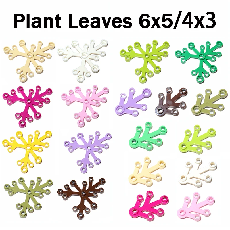 

MOC Plants City Grass Flower Accessories Building Bricks Plant Leaves 6x5 2417 Plant Leaves 4x3 2423 Leaves Branches Decorations