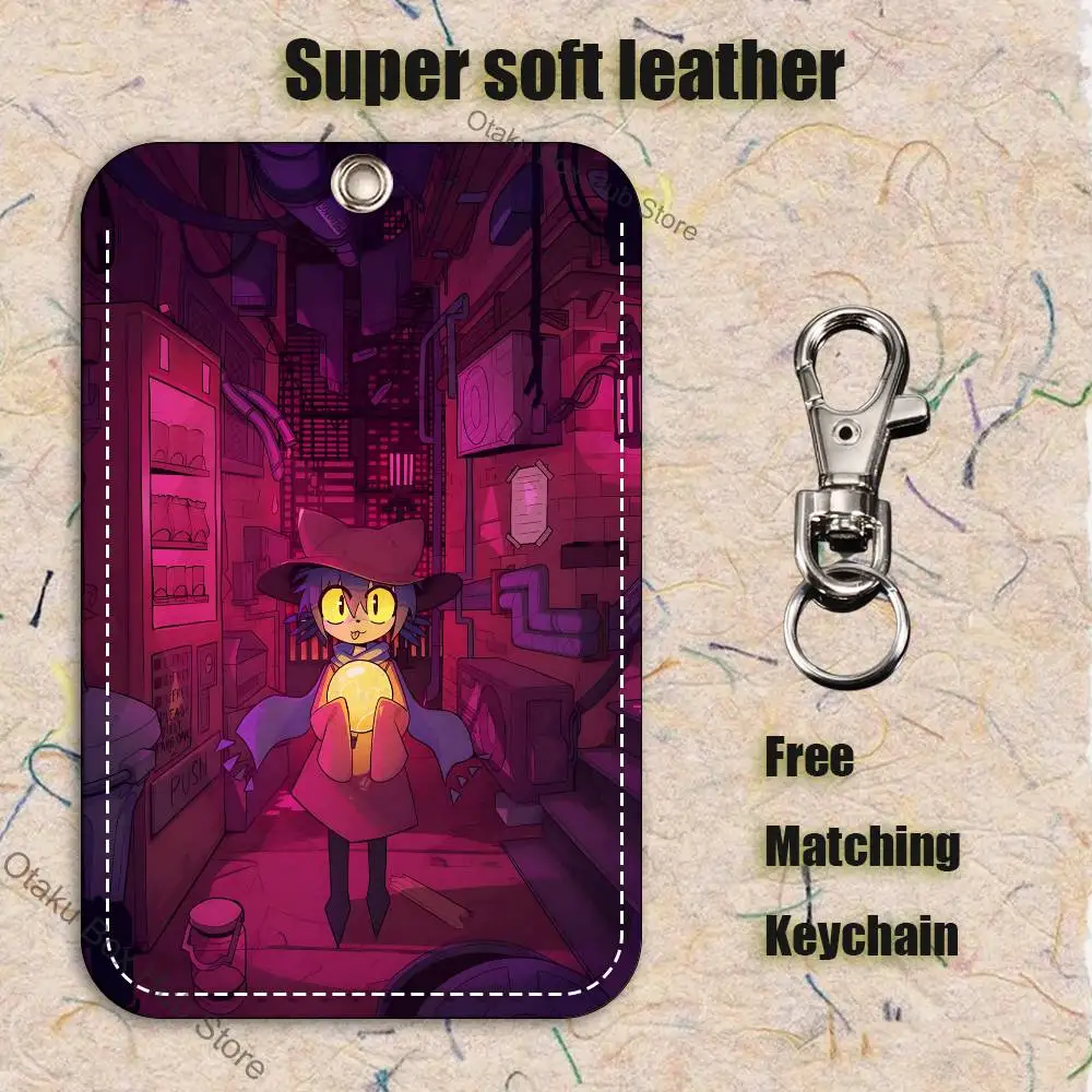 Anime N-Niko O-OneshotS Holder Keychain For Bank Business Work Card Holder Student Card Protective Case Bus Card