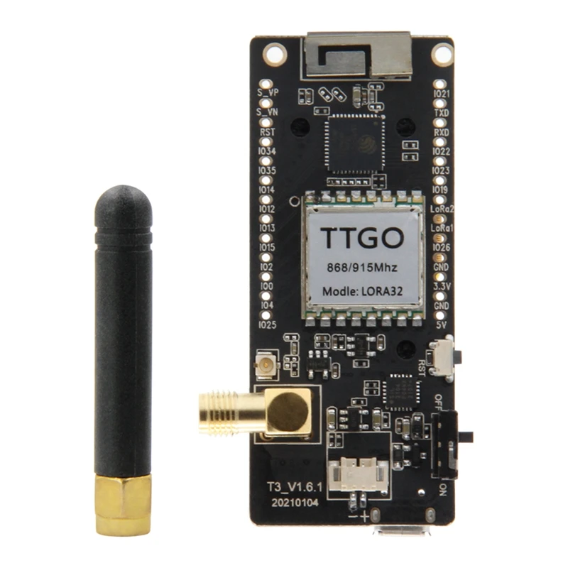 TTGO 카드 블루투스 와이파이 모듈 ESP32-Paxcounter Lora32 V2.1 1.6.1 버전 Lora ESP-32 OLED 0.96 인치 SD