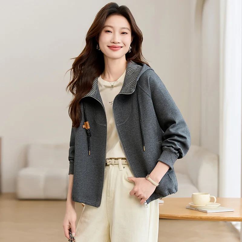 

Premium Fabric Zip Front Jacket, Versatile Layering Piece, Trendy 2025 Style