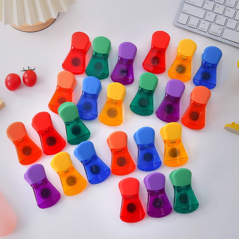 6/12/18PCS Moisture-proof Refrigerator Magnetic Clip Food Grade Non-slip Memo Note Magnet Clip Strong Magnet Food Sealing Clip