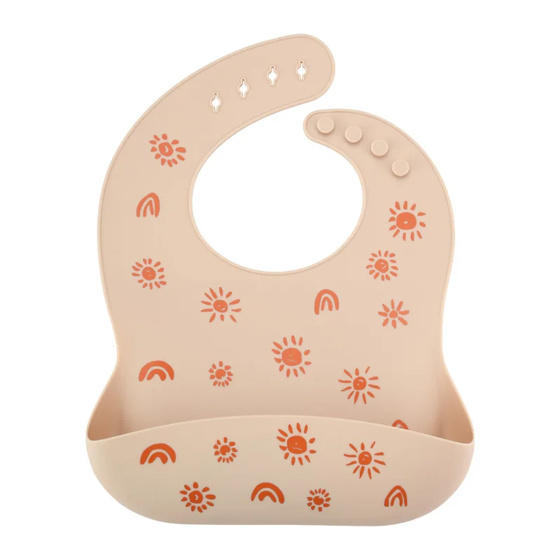 Silicone Babi Bib Waterproof Saliva Dripping Banana Bibs Cartoon Newborn Feeding Soft Edible Aprons Baby Adjustable Burp Scarf