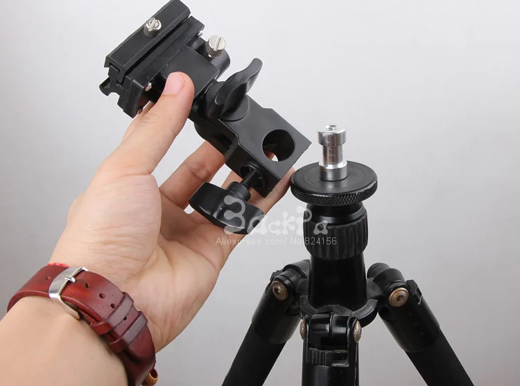 5In1 Tripod Head Monopod Flash Light Stand Adapter Metal Screw 1/4 3/8 Male Female Photographic Studio Accessories