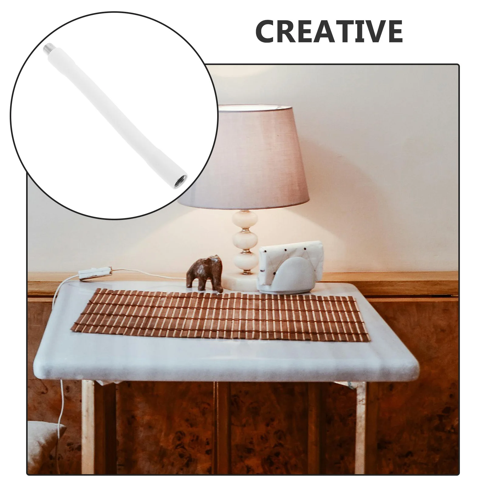 

1pcs Curved Stem Replacement Bendable Table Accessory For Diy Lighting Fixture Repair Durable Gooseneck Lamp Making Parts, Lamp