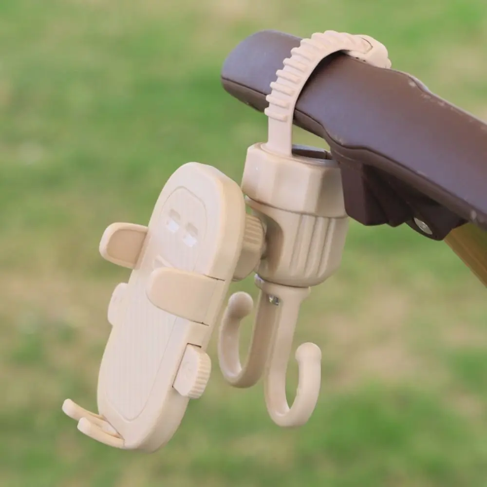 

2 in 1 Baby Stroller Hooks Stable Rotatable Stroller Phone Holder Multifunctional Creative Bicycle Hanging Double Hook