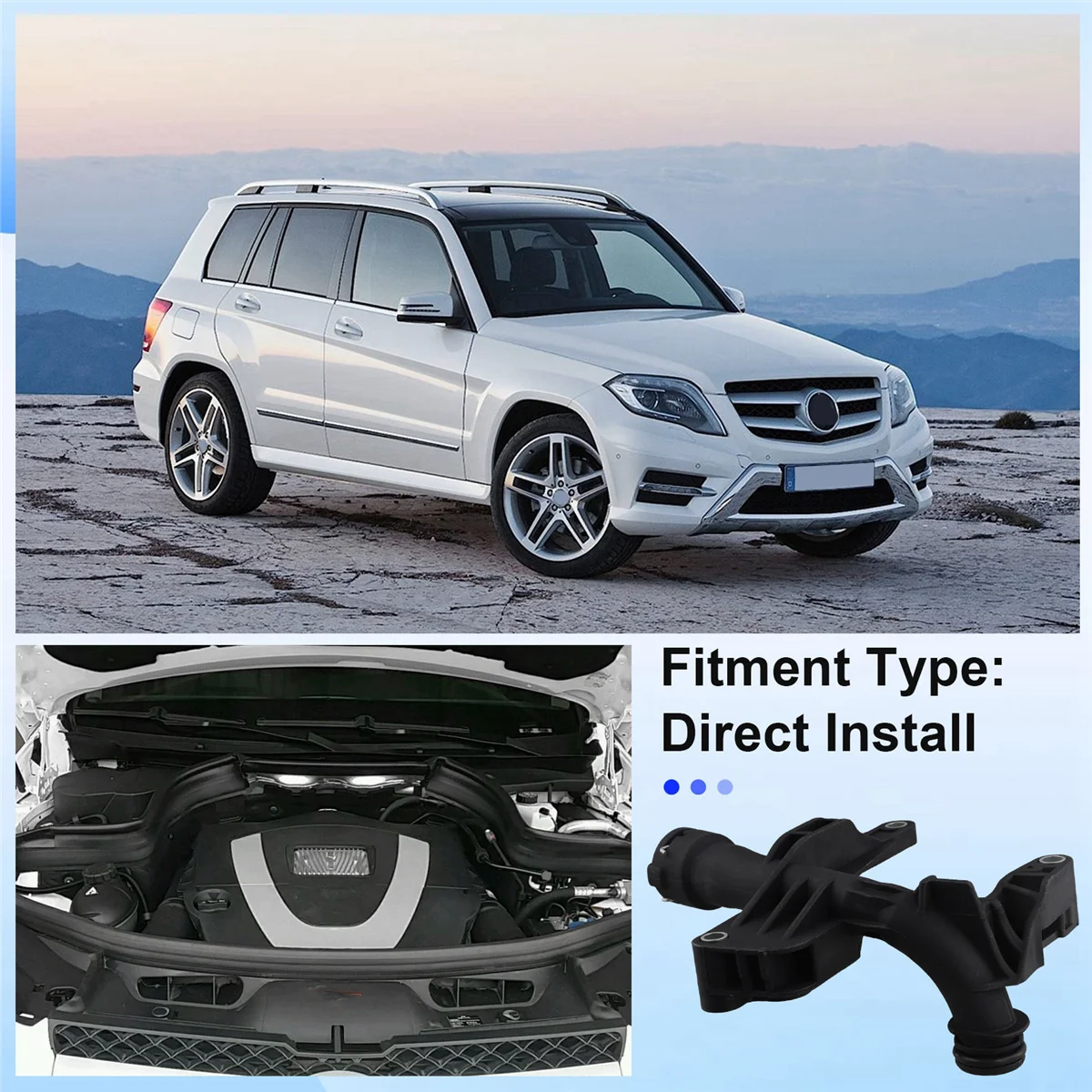 

# Автомобильные детали и аксессуары 52O, линия подачи шланга для Mercedes-Benz GLK X204 3,5 л, отсечной клапан двигателя, черный