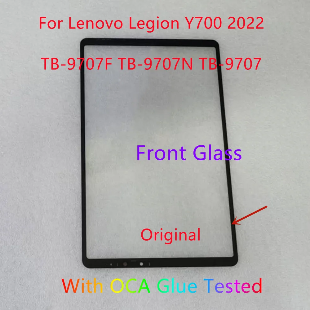 

New Front Glass Touch Screen Panel + OCA Glue For Lenovo Legion Y700 2022 TB-9707N TB-9707F TB-9707 100% Tested