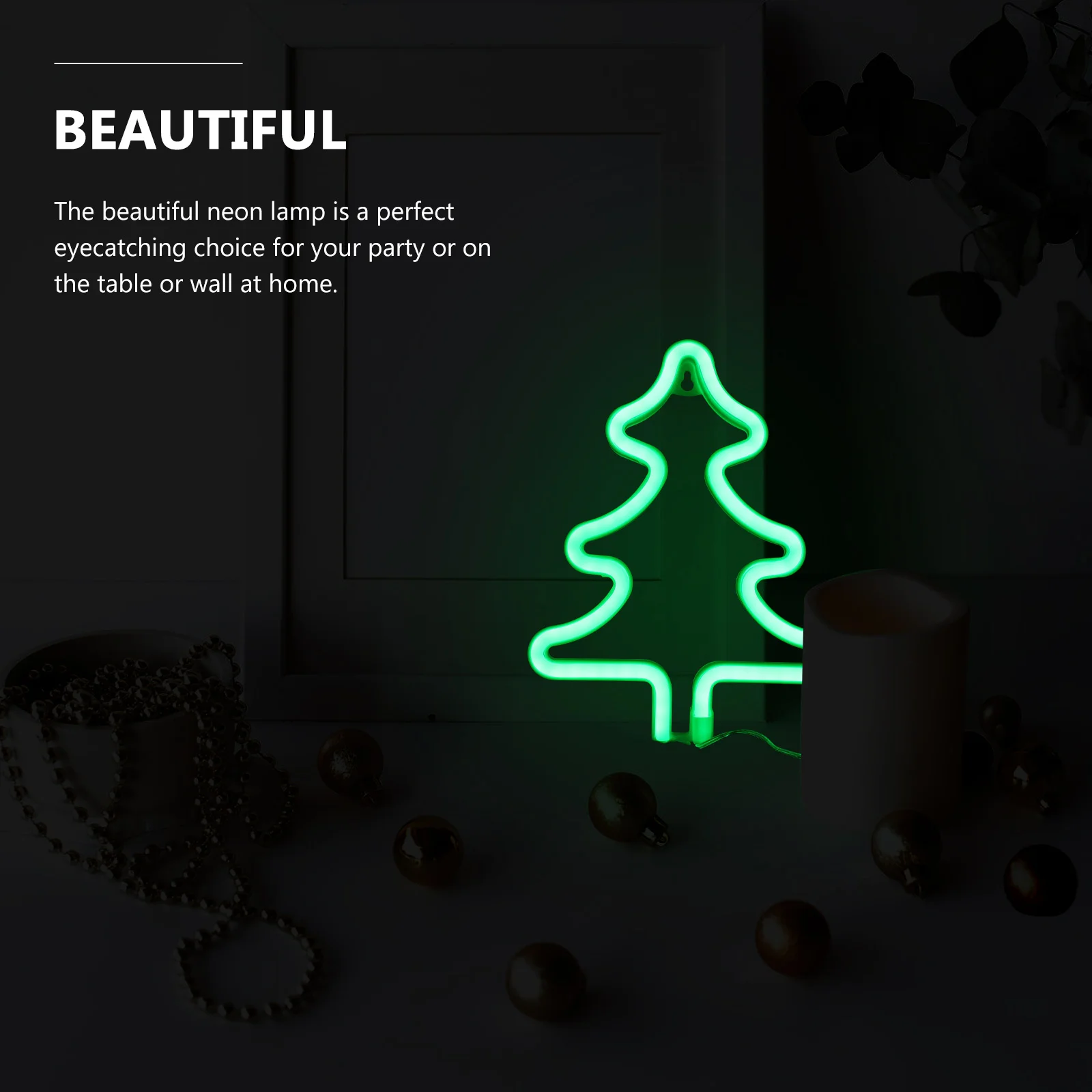 1 قطعة LED النيون شجرة عيد الميلاد ضوء USB بالطاقة ديكور صغير شجرة عيد الميلاد مصباح الإبداعية النيون ليلة ضوء عطلة إضاءة داخلية #5