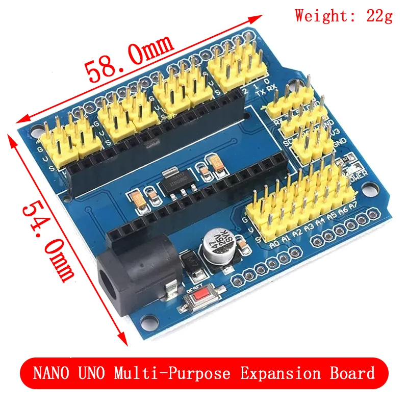 Nano Multi-Purpose Placa de Expansão para Arduino, V3.0 Controlador, Terminal Adaptador, Protótipo Shield, UNO