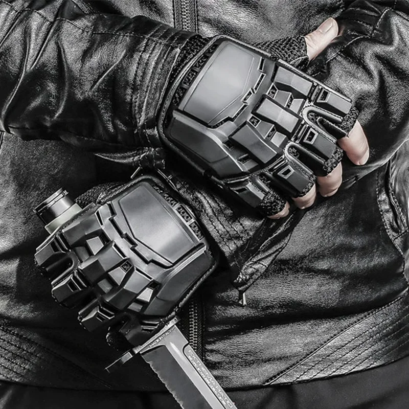 2025 уличная техническая одежда, тактические перчатки с половиной пальца, многофункциональные боевые тренировочные велосипедные спортивные мотоциклетные перчатки