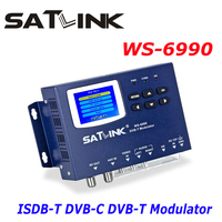 SATLINK WS-6990 1 Route Digital DVB-T DVB-C ISDB-T Modulator AV and HD Satellite Locator to adapt terrestrial H.264 WS6990