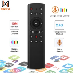 G20S  Voice Remote Control 2.4G Wireless Air Mouse Microphone Gyroscope IR Learning for Android Tv Box