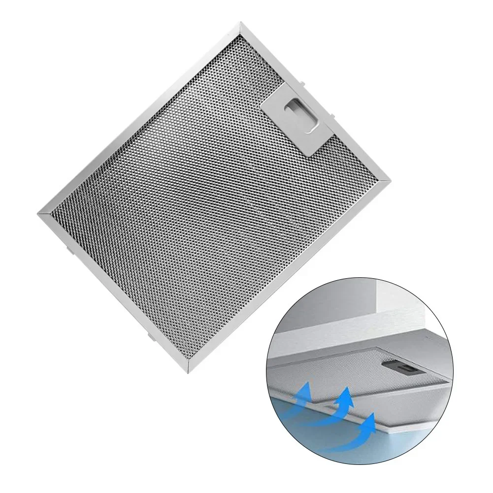 1PC Stainless Steel Cooker Hood Filters Metal Mesh Extractor Vent Filter 5 Layers Aluminized Grease Various Sizes Kitchen Tools