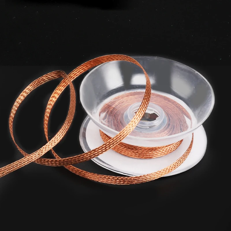 1/5 Chiếc 1.5M Chiều Dài Hút Thiếc Loại Áo Ngực Hàn Hàn 1Mm 1.5Mm 2Mm 2.5Mm 3mm 3.5Mm Tẩy Bấc Dây Dẫn Dây Từ Thông Dụng Cụ Sửa Chữa