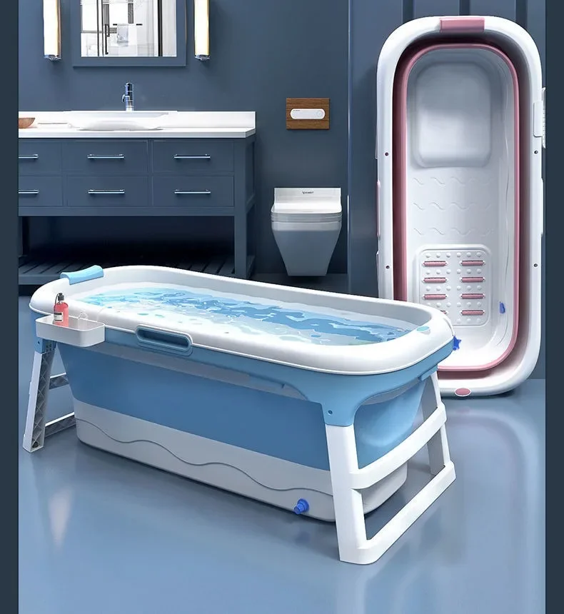 Foldable Bathtub for AdultsFoldable Mobile Bathtub Portable Folding Bathtub for Apartments and Old Houses Without Bathtubs