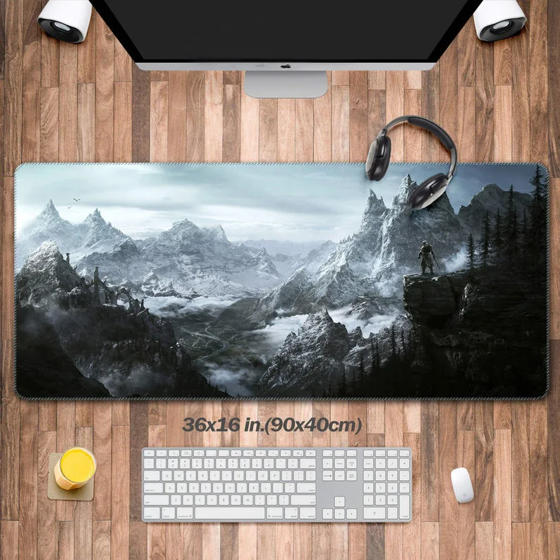 

Large Gaming Desk Pad, Landscape Pattern XXL Gaming Mouse Pad,XL Gaming Desk Mat Decoration, Perfect Gift for Friends
