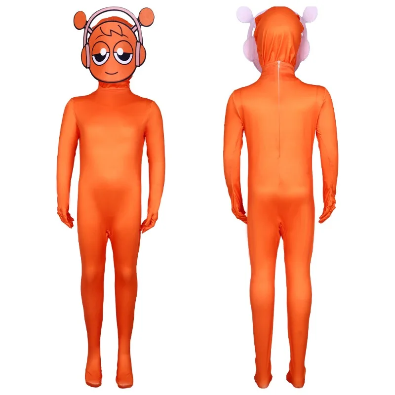Game Incrediboxs Sprunki Cosplay Costume Music Game Character Tight Bodysuit Halloween Carnival Themed Party Boys Girls Outfits - view 5