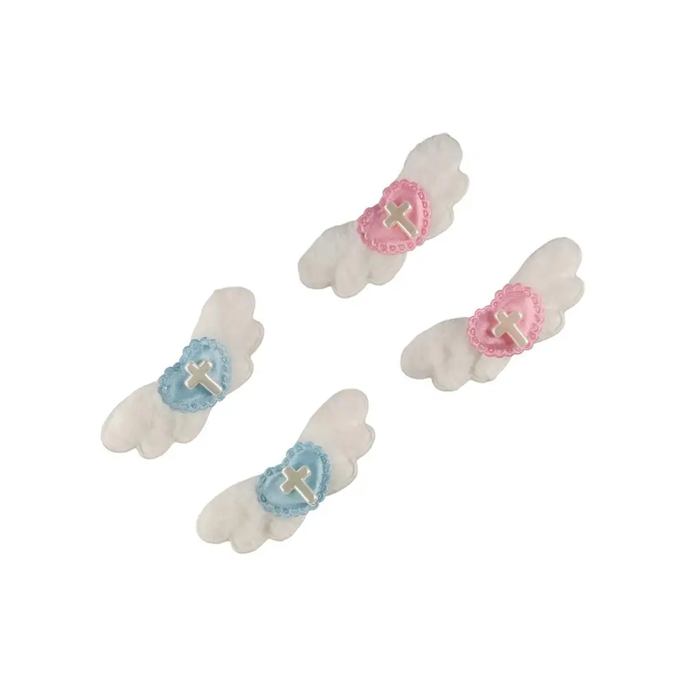 Модная эстетичная заколка для волос Y2K в готическом стиле с перекрестным крылом в стиле Лолиты, милая крутая заколка для волос, заколки, головной убор, челка в стиле Харадзюку, утконос для девочек