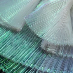 1m Mermaid Pleated Fabric Shiny Magic Coloured Fabric Costume Design Creative Styling Pleated Iridescent Fabric Stage Decoration