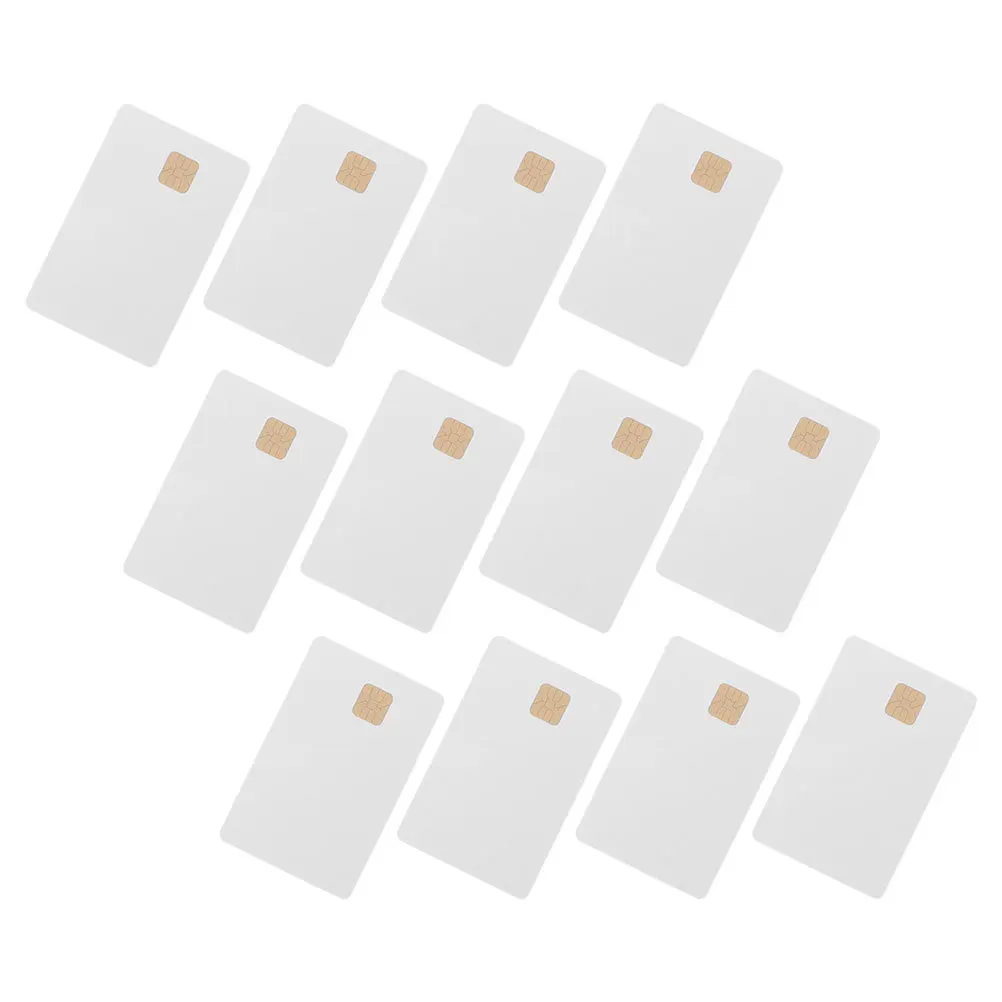 12Pcs Chip PVC Card Blank Ic Cards White Cards for Access Control Systems Attendance Ic PVC Card High Memory