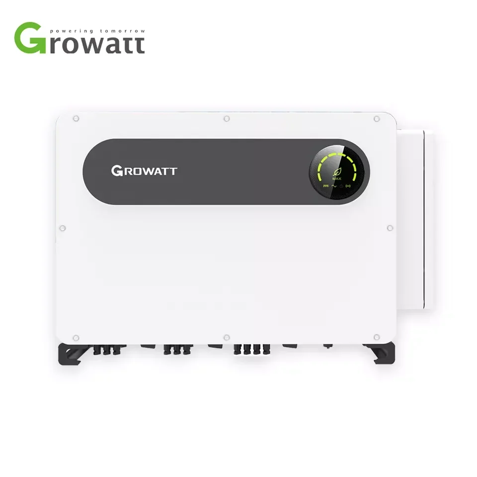 Growatt-Sistema Inversor Solar Na Rede, Inversor de Energia Solar Trifásico, 125Kw Max, 125KTL3-X, MV, PV