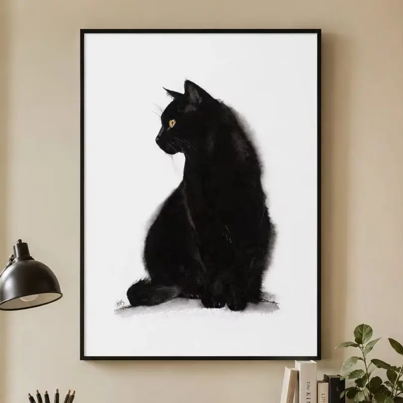 Canvas Wall Print,Modern Art Illustration,High‑Grade Home Decoration Artwork for Bedroom,Living Room,Office & Interior Space