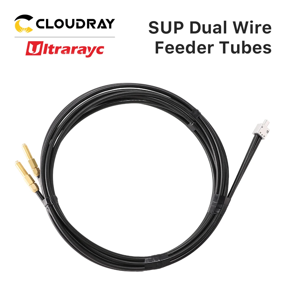 

5-метровая черная двухпроводная трубка подачи для автоматического устройства подачи проволоки SUP-AMF-D для сварки алюминия, нержавеющей стали и стали Carbob