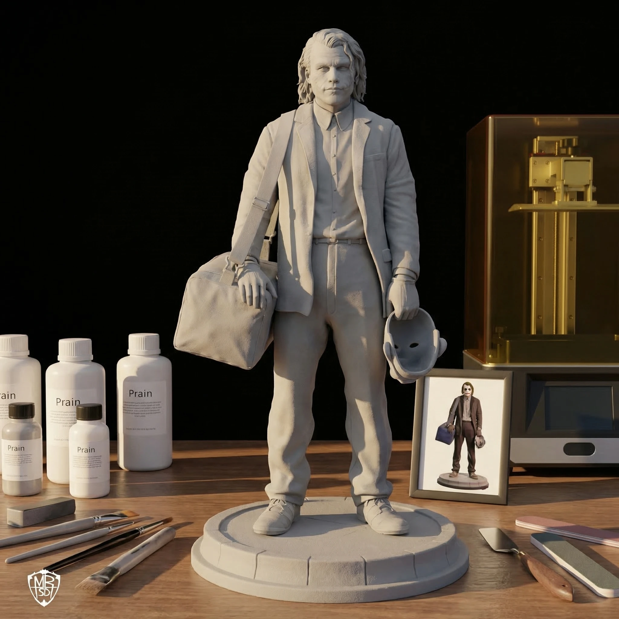 1/18 1/12 Bank robber Heath Figure Unpainted Unassembled 3D Printing Model Garage Kits (Requires Painting and Assembly)