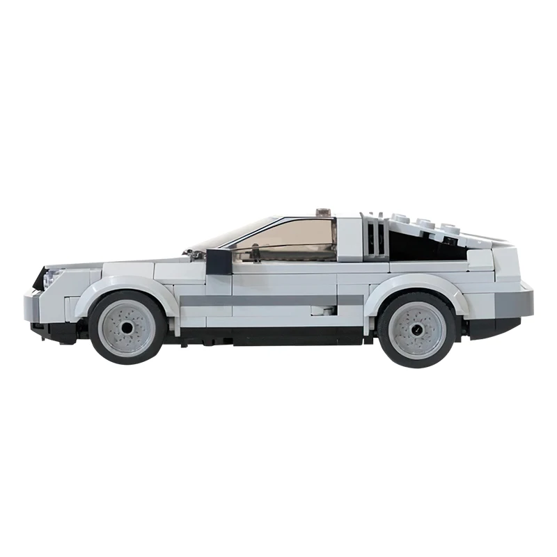 Gobricks DeLorean DMC-12 Car Set Model Building Block Back To The Future Time Machine Car Bricks Toy For Boys Girls Birthday Toy