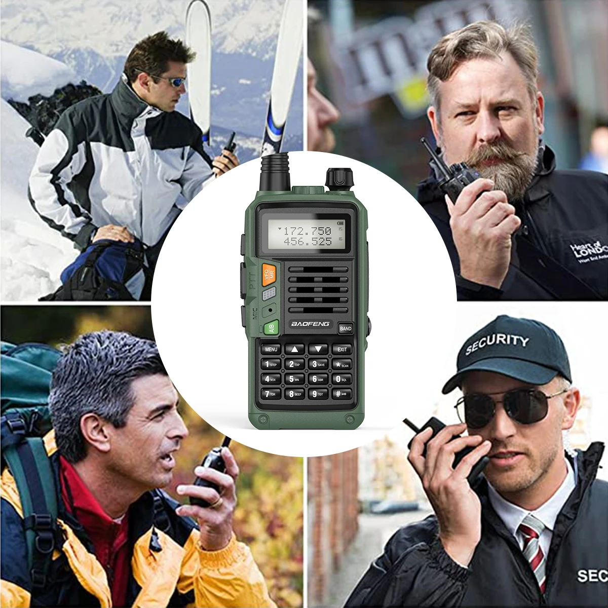 BaoFeng-walkie-talkie piezas PLUS, Radio CB potente, resistente al agua, de largo alcance, 16KM, 2 UV-S9, 10W, actualización de UV-5R