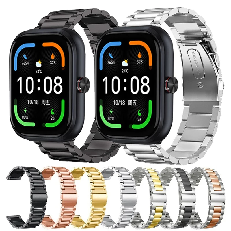 20 mm 22 mm Metallarmband für Haylou Watch RS5 R8 S8 S6 Milanese Loop für Haylou Watch 2 Pro Solar 5/GS GST Lite/RT2 3/RS4 RS4 Plus